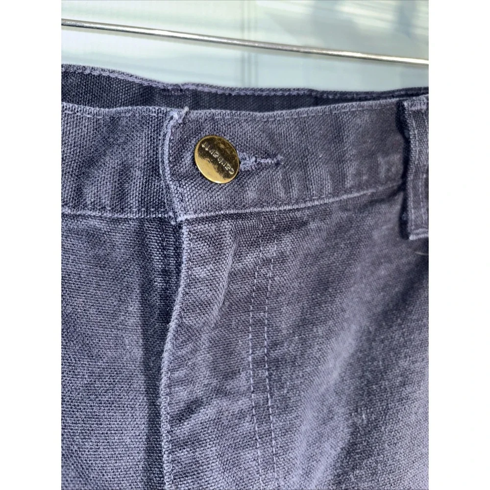 Carhartt Heavy Duty Canvas Work Pants Sz 32/32. Navy Blue. Dungarees.